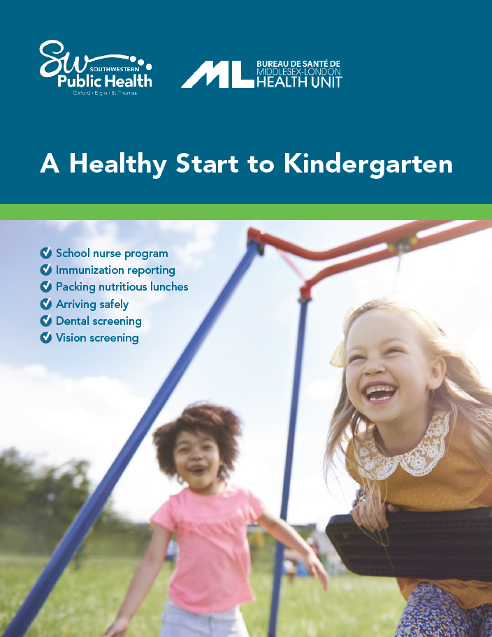 Front cover of the Healthy Start to Kindergarten Guidebook